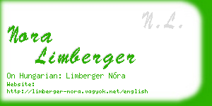 nora limberger business card